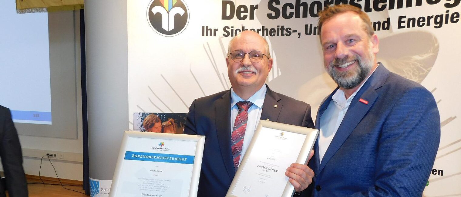 (v. l.) Dirk Franck und Dr. Jens Prager 